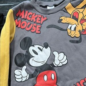Disney Gray and Yellow Mickey Mouse Hoodie